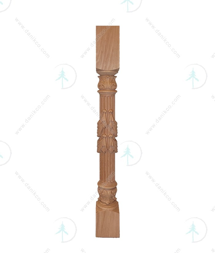 پایه نرده چوبی مدل شنل 1