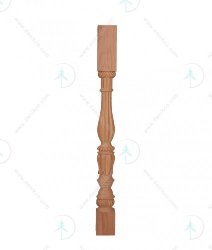 پایه نرده چوبی مدل لاله وی